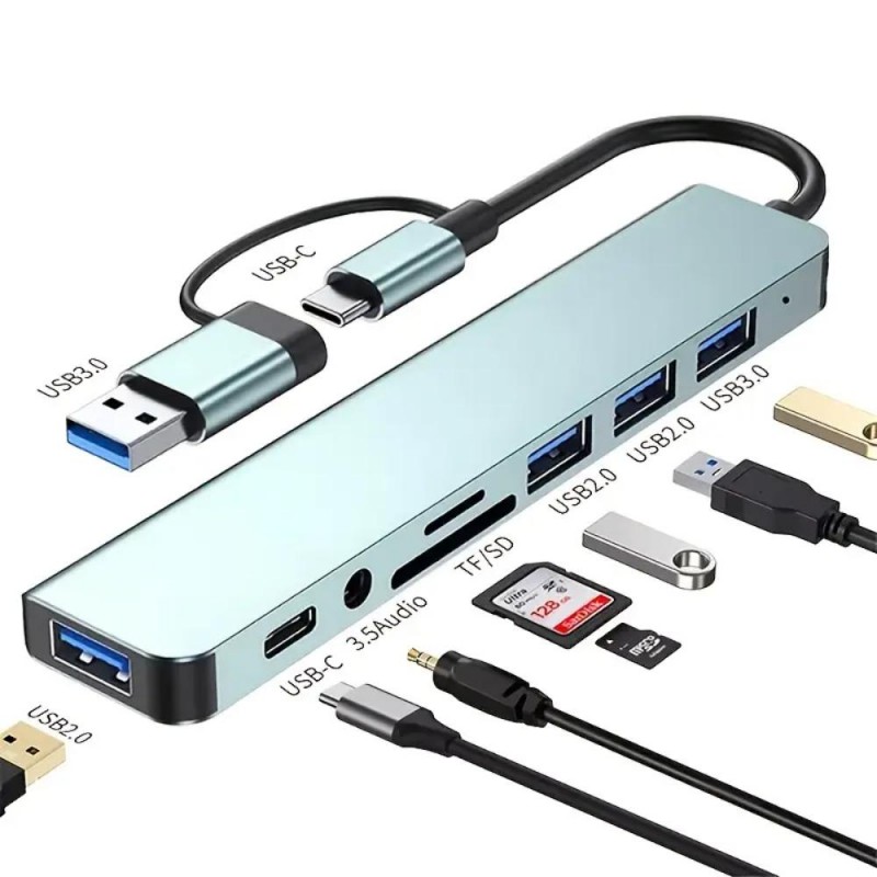 8-в-1 многофункционален USB хъб YL5176801-bg